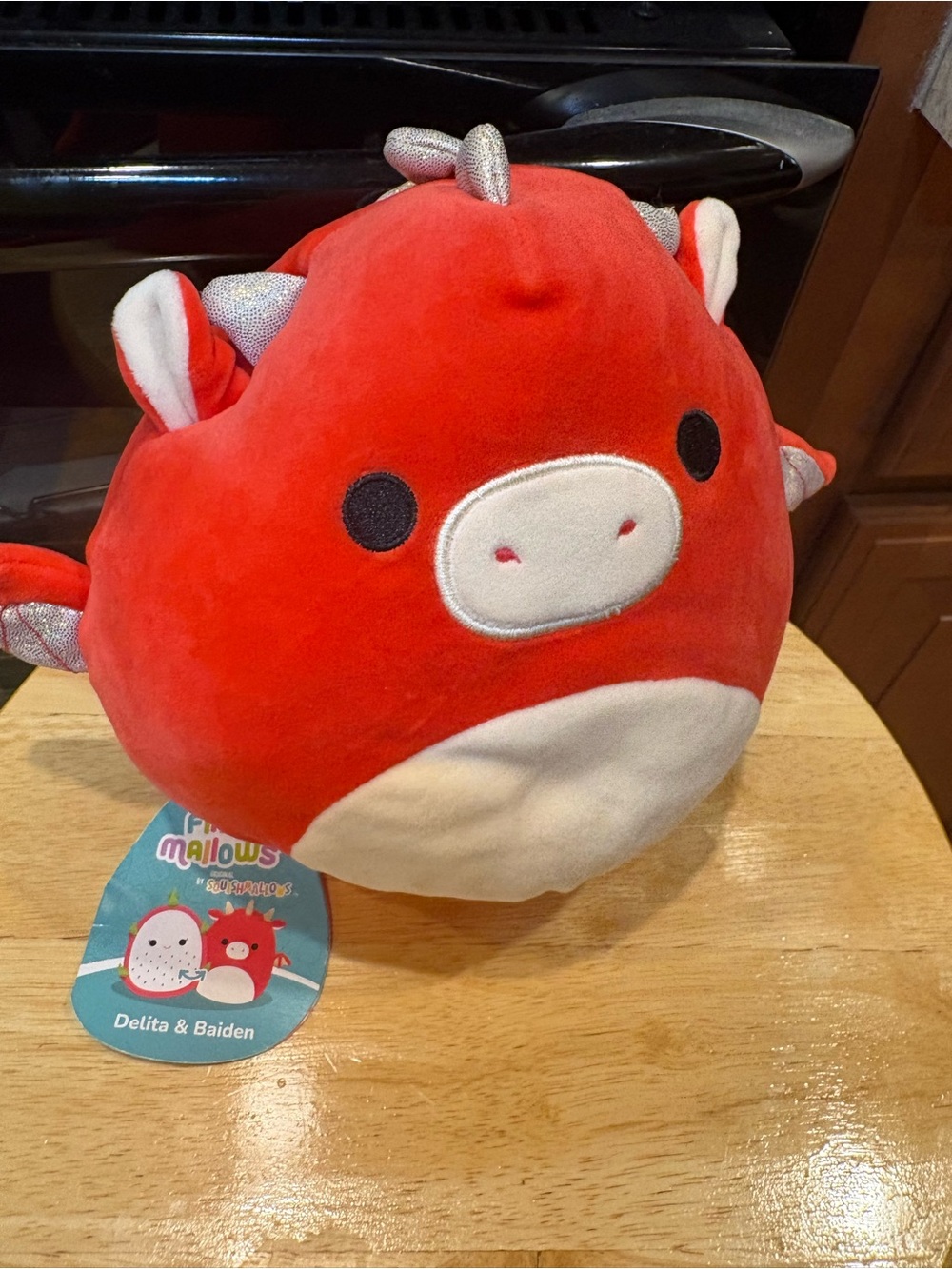 Squishmallow-Style Red Dragon Plush Toy - Soft Kids Plush NWT!